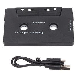 Bluetooth Cassette Adapter, V5.0 Stereo Sound Noise Reduction Stereo Tape Aux Receiver, 300mAh Long Playing Time, Compatible with Mobile Phones, Tablets, Car Stereos, 10 x 6.4 x 1cm