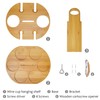 Kato Wine 2 Bottle Holder & 4 Glass Rack, Wine