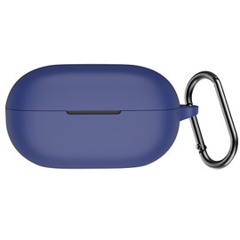 USTIYA Case for Beats Solo Buds Wireless Headphones Protection Cover Full-Body Soft Silicone with Keychain Headphone Accessories Funda Carcasa (Blue)