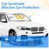 Qoosea Car Sun Protection Windscreen 360° Rotation Foldable Parasols Car