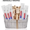 HQSLsund 50 pcs Disposable Toothbrushes, 2 Color Toothbrushes and Toothpaste