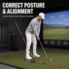 Golf Swing Alignment Trainer for Practice – Adjustable Fiberglass Rod