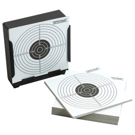 Nitehawk 14cm Steel Air Rifle/Airsoft Pistol Flat Surface Shooting Target Holder/Pellet Trap + 100 Targets