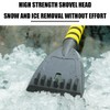 Bittwee 27'' Car 2-in-1 Snow Brush Ice Scraper, Extendable&Detachable Snow