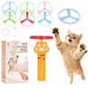 Wortade Cat Fetch Toy Launcher with 6 Flying Disc, Interactive