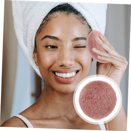 Minkissy 5pcs Facial Makeup Removal Sponge Exfoliating Cleansing Tool for Daily Use Facial Sponge for Gentle Skin Care and Makeup Removal for