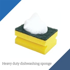 STERLING PRODUCTS Absorbent Kitchen Dishes Washing Up Sponges, Foam, Standard, Pack of 30
