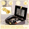10PCS Brass Solid Padlock Hasp, Gold Metal Latch with Screws,