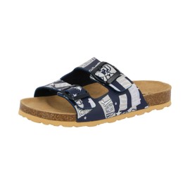 Lico Unisex Kids' Bioline Rocky Mules, Blue Marine/GRAU, 4 UK