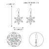 EVER FAITH Austrian Crystal Winter Party Jewelry Snowflake Pierced Hook