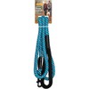 Ruffin' It Climbing Rope Reflective Leash, Blue with Black, 6'
