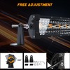 ASLONG 52 Inch 300W LED Light Bar White/Amber Flasing Strobe
