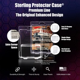 Sterling Protector Case Model 17403 Premium Line 30 Pack for Hot Wheels Premium Diecast, Fits Card Size 6.5 x 5.25 inches Durable Acid-Free Clear Storage Clamshell