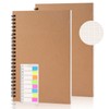Tikplus A5 Squared Paper Notebook, 2 Pack, 120 Pages/ 60