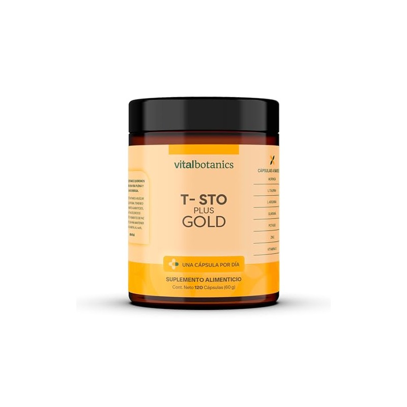 Vital Botanics Sto Plus Gold 120 Cápsulas 500 Vitamina Potasio