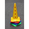 Agility Dog Sports Multi Cone with Holes, 50 cm, Yellow