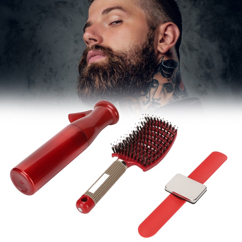 Detangling Curved Vent Brush Spray Bottle Hair Clip Pin Wristband