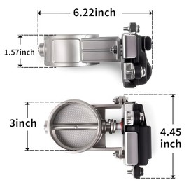 Kit de válvula de escape eléctrico universal de 3 pulgadas con válvula de codo silenciador válvula de escape