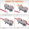 50PCS DIN Rail Connectors Block Terminal Kit,Universal Class Terminal Blocks