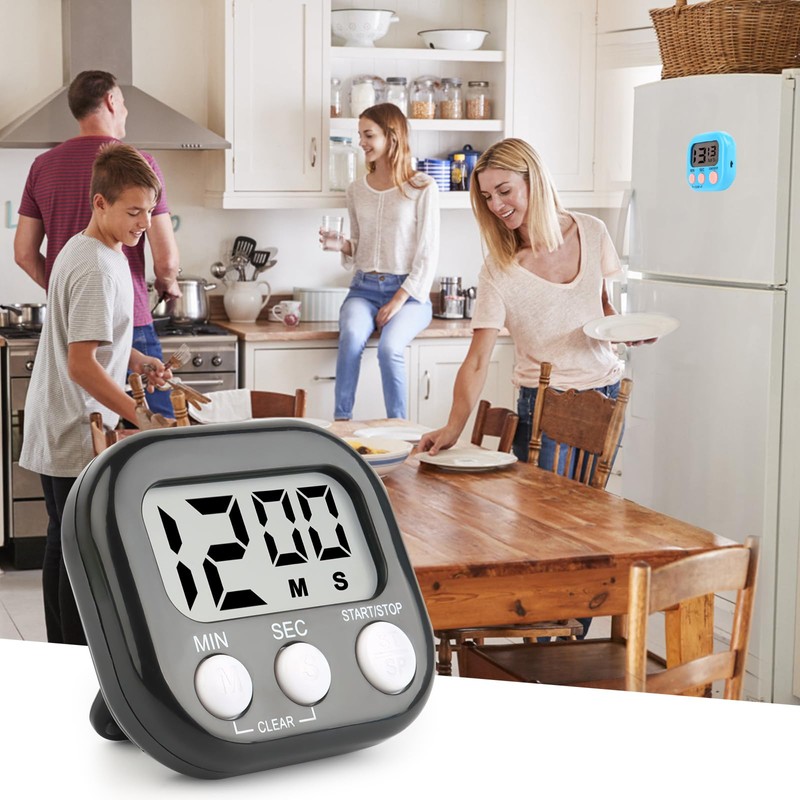 VFANDV Egg Timer Digital Pack of 4 Magnetic Stopwatch Kitchen