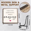 5" Wooden Sign Gift With Iron Stand-TODAY ONLY HAPPENS ONCE.MAKE