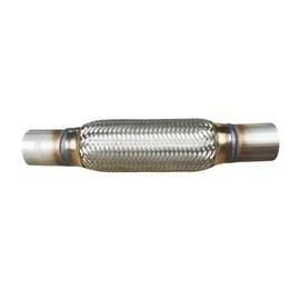 SUISFLXGRO Exhaust Flex Pipe 1.75"X8"/12" Universal Type 100% Stainless Steel For Heavy Duty and Cars