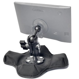 VAUBORTTI Friction GPS Mount Holder for Garmin DriveSmart 86, Adjustable Aluminum Arm, Portable Non-Slip Beanbag Base – Fits GPS with 22mm Socket