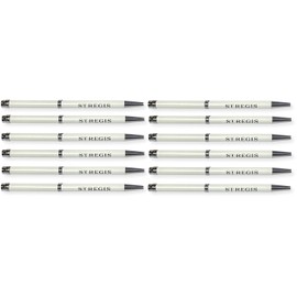 5-Star Luxury Iconic St. Regis Hotel Ink Pen Souvenir, White, 5-3/8 Inches Long, Set of 12