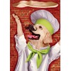 Portal Publications Dog Throwing Pizza Dough Funny / Humorous Birthday