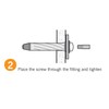 Expandette plasterboard Stud Wall fixings 6 Pack - 40kgs Load