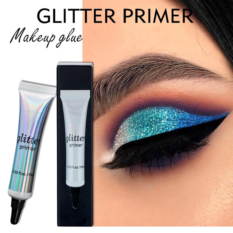 Pack of 2 Professional Makeup Bases, Glitter Primer Eyeshadow Applicator,