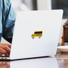 CafePress School Bus Sticker Square Bumper Sticker Car Decal