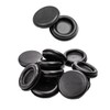 UKCable-Ties 10Pack Black PVC Rubber Closed Blind Blanking Hole Wire