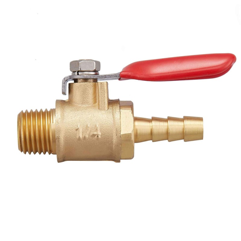 Litorange 2 PCS Brass Water Mini Ball Valve Shut Off