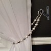 SUL Curtain Hold Tie Backs Black Hooks, U Shaped Wall