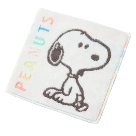 Nishikawa Snoopy Mini Towel, 9.8 x 9.8 inches (25 x 25 cm), Washable, 100% Cotton, Snoopy COLORS of Peanuts Multi, XT42606618