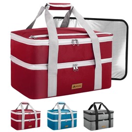 Arienng Insulated Casserole Carrier, Casserole Carriers For Hot Or Cold Food 9 * 13 Inch And 11 * 15 Inch Baking Pans, Keep Hot Or Cold Food Fresh