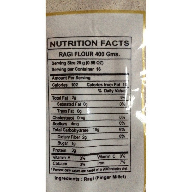 Finger Millet Flour (Ragi Flour) (14oz)