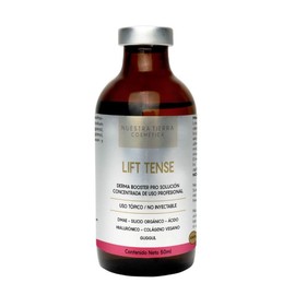 Nuestra Tierra Cosmetica Lift Tense, Solución Concentrada Reafirmante Facial y Corporal, DMAE y Ácido Hialurónico, Uso Profesional, 50ml