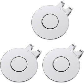 Golf Hat Clips Magnetic Golf Ball Marker Holders for Golf Hats Caps Pants Gloves Bags Visors Belts Alloy Clips for Metal Golf Ball Markers (Silvery, 25MM)