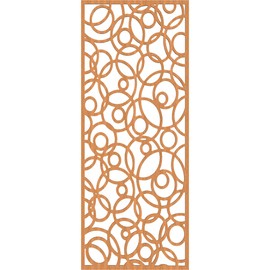 Ekena Millwork WALW22X55X0375LATCH Latrobe Decorative Fretwork Wood Wall Panels, 21 3/8"W x 54 3/8"H, Cherry