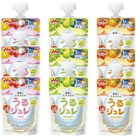Morinaga Fruit & Mineral Jelly 3.5 oz (100 g) x 9 Bags (3 Types x 3 Bags each)