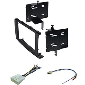 ASC Audio Car Stereo Radio Install Dash Kit, Wire Harness, and Antenna Adapter to Add a Double Din Aftermarket Radio for 2008 2009 2010 Nissan Rogue
