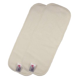 Littles & Bloomz, Reusable Cloth Nappy Inserts Booster, Bamboo, Pack of 2