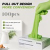 Disposable Latex-Free Gloves Green - 3.5mil 100 count Gloves Cleaning