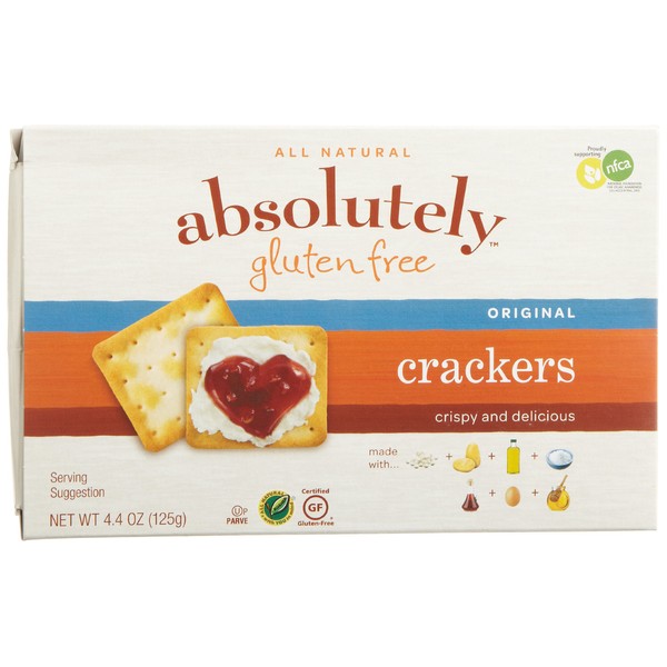 Absolutely Gluten Free Crackers, Original 4.4-Ounce