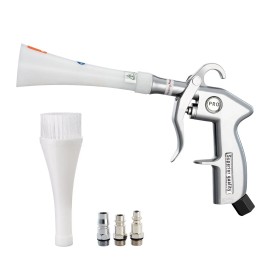 Air Blow Gun 6-9.2 Bar With 2 Nozzles Car Cleaning Tool For Dust And Dirt BlastRotating Tube Material: Rubber, Style: Blow Dust