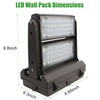 Dusk to Dawn 120W Rotatable LED Wall Pack Light, 5000K