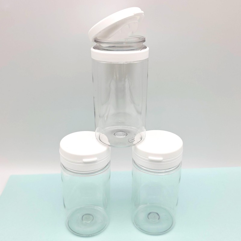 2 x Clear 100ml Flip Top Paint Pots Refillable for