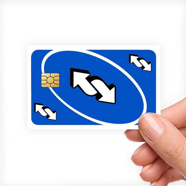 Draw 4 Reverse Custom Credit Card Cover Pop Culture Vinyl